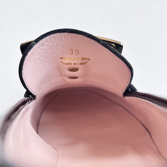 Roger Vivier Viv' Rangers Black Patent Leather Women’s  Loafers 39 US 9 - Picture 13 of 15